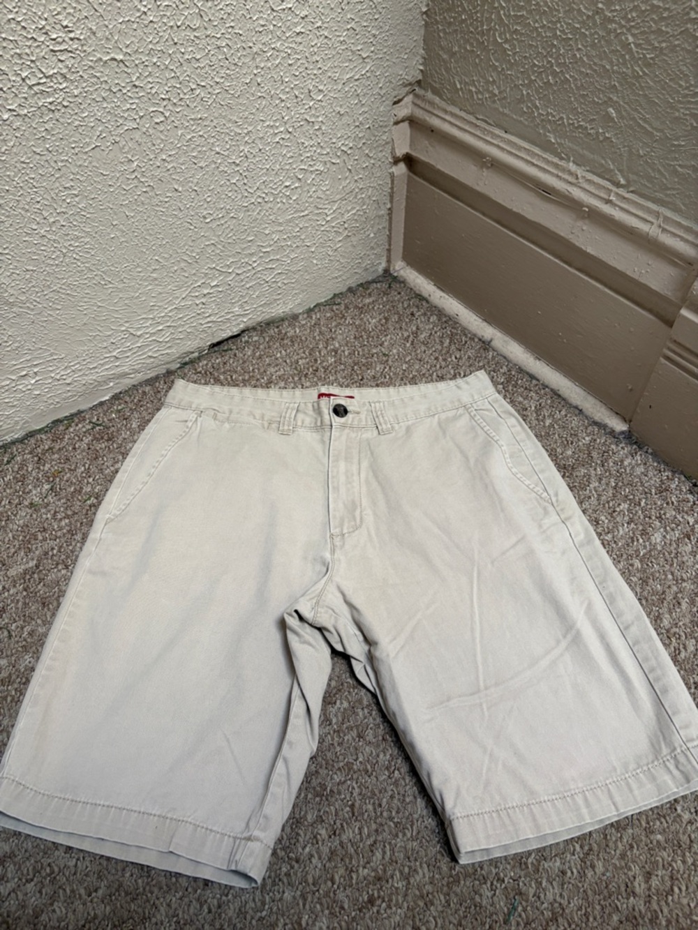 Merona Cream Flat-Front Men's Shorts